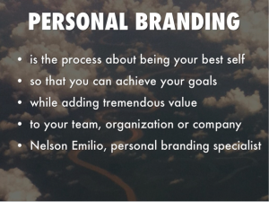 Nelson Emilio's definition of personal branding