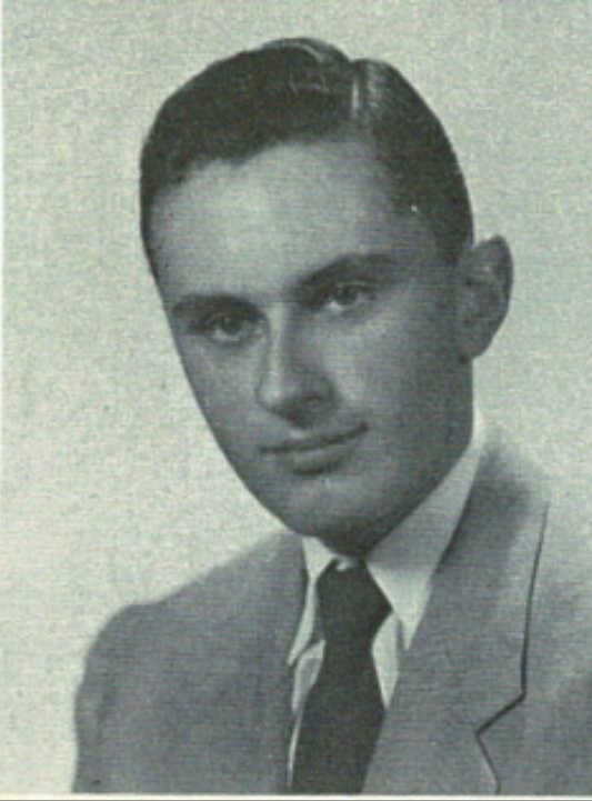 Robert Barton-Clegg 1954 High School photo - member of Toastmasters 75