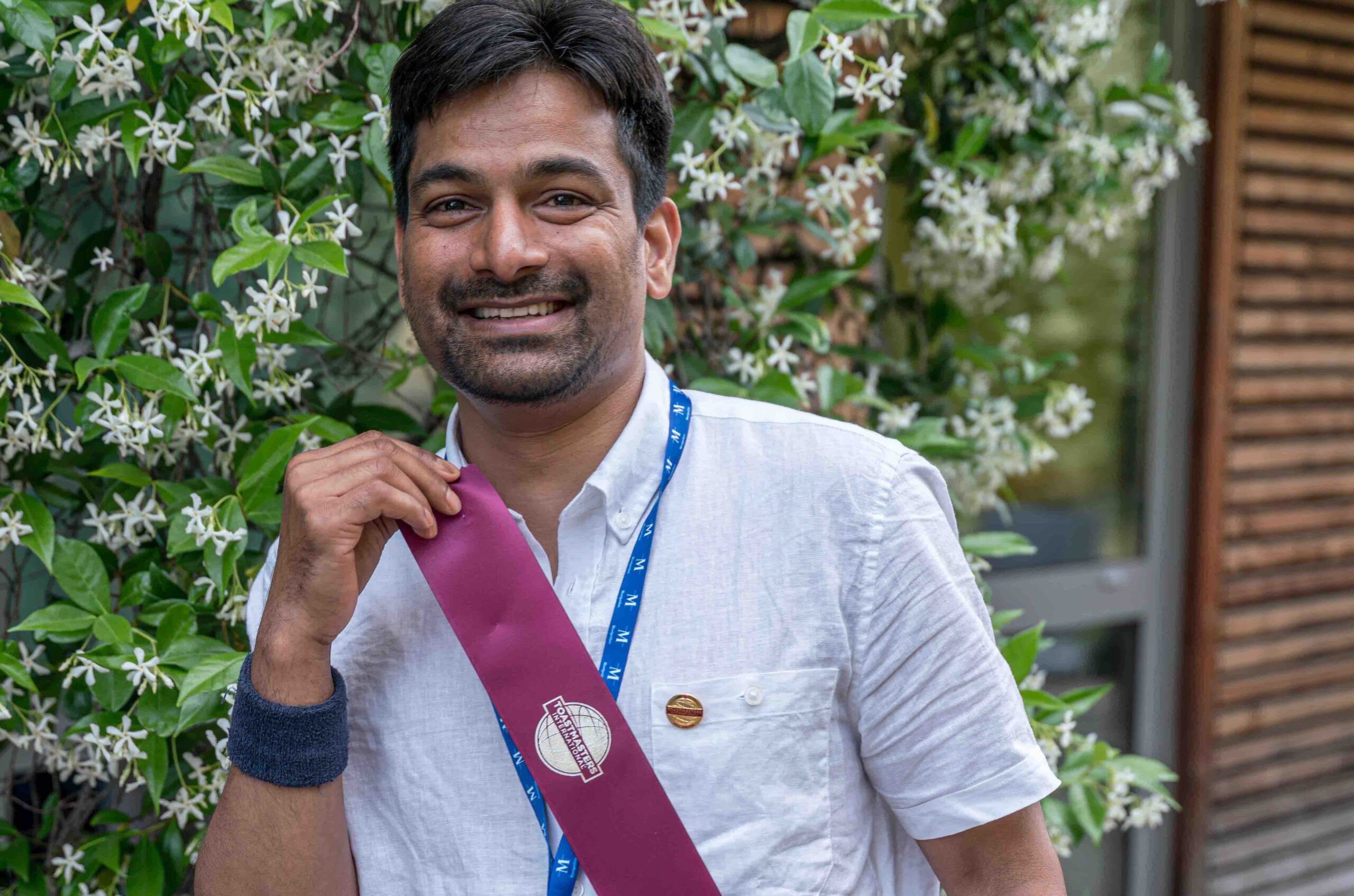 Area Director Prashant Kadam with his Home of Area Director ribbon and Director pin